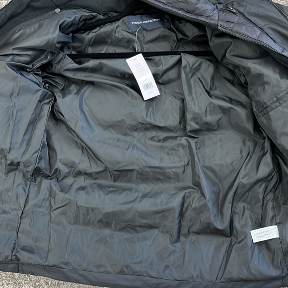 French Connection Row Fleece Puffer Coat - Picture 13 of 13